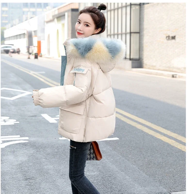 New Fashion Casual White Down Coat Winter Women Y2K Multi-Functional Cozy Warm Bow Solid Padded Jacket Slim Fit Outerwear Korean