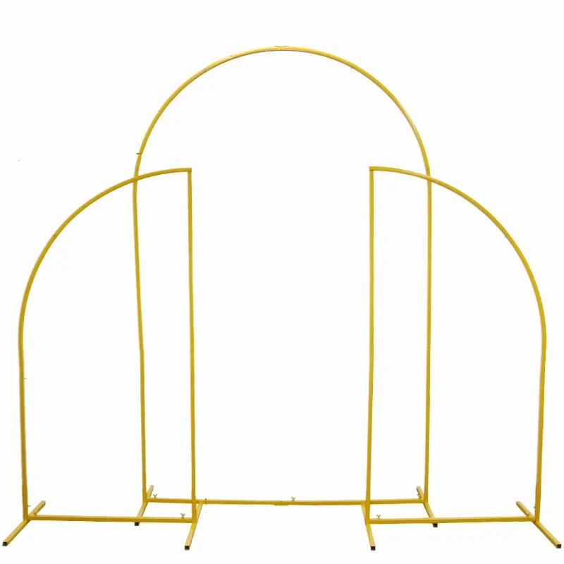 

Tableclothsfactory Set of 3 Wedding Arch Stand, Metal Archs Backdrop Stand, Arched Backdrop Frame for Wedding Birthday Party