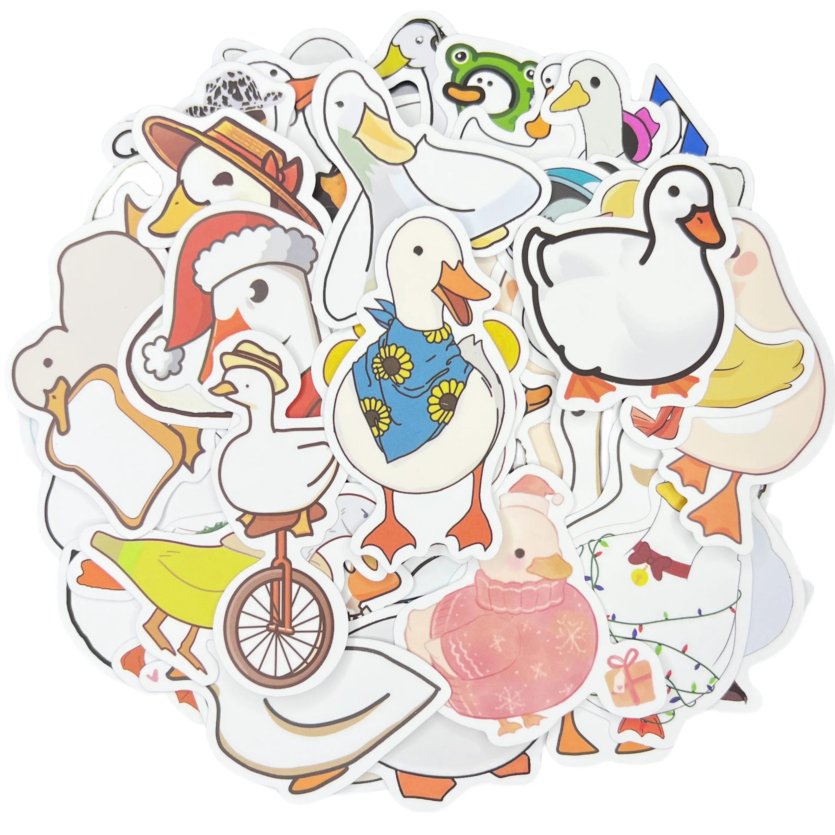 

10/30/50Pcs Cartoon Duck Waterproof Graffiti Sticker Aesthetic Decorative Luggage Laptop Cup Phone Fridge Scrapbook Kid Stickers