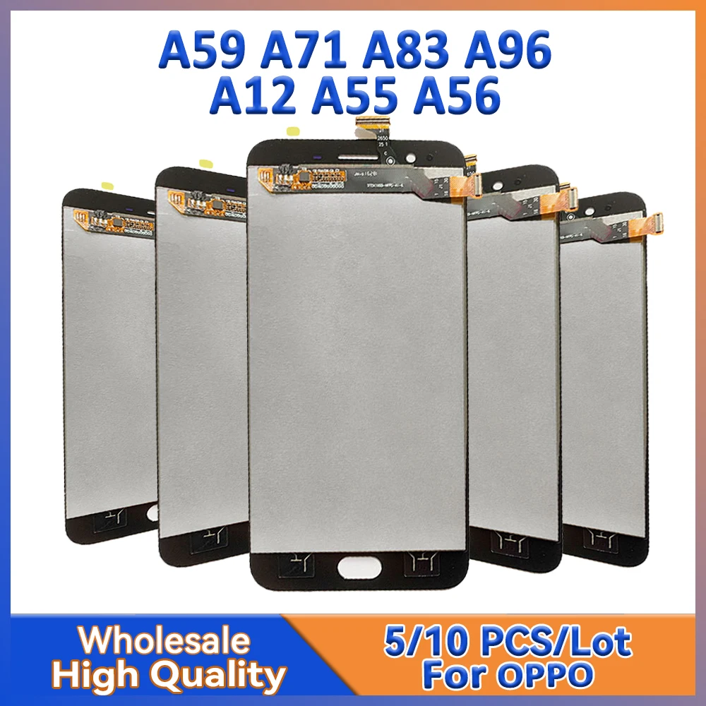

5/10 Pieces/Lot For OPPO A59 F1S A83 A1 A83T A96 A12 Lcd Display Screen With Touch Assembly A71 A71T A55 5G A56 5G Realme V11