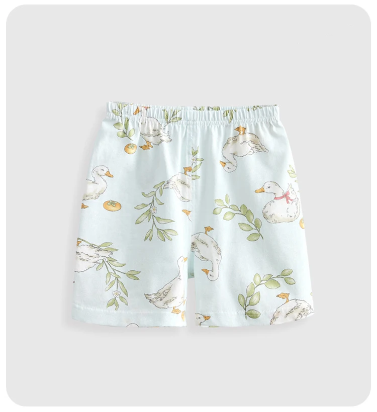 

9M-5T summer children kids boys girls fashion cartoon cotton mid waist shorts