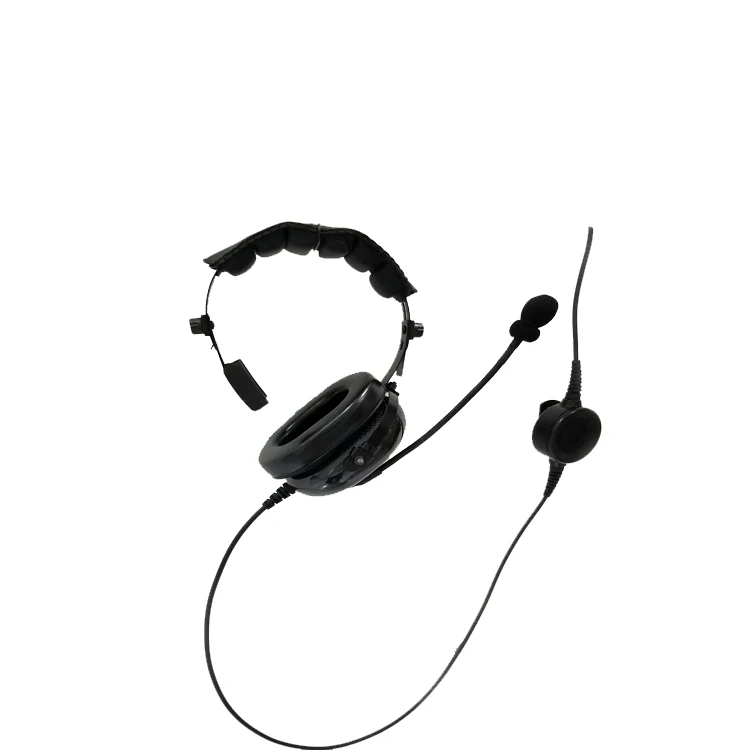 Comfortabele Heavy Duty One Ear Noise Canceling Hoofdtelefoon Met Flexibele Boom Mic