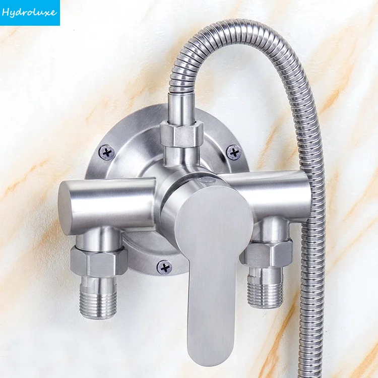 

Toilet Shower Mixer Tap Hot and Cold Switch Shower Faucet 304 Stainless Steel Bathroom Accessries Hot & Cold Shower Accessories