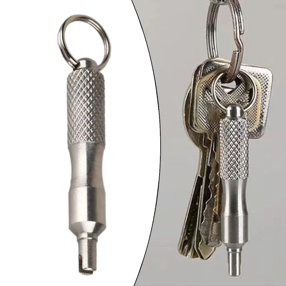 Bike Tire Screwdriver Tire Wrench Spanner Tire Removal Rust Proof Silver Color Stainless Steel Material 56mm Long