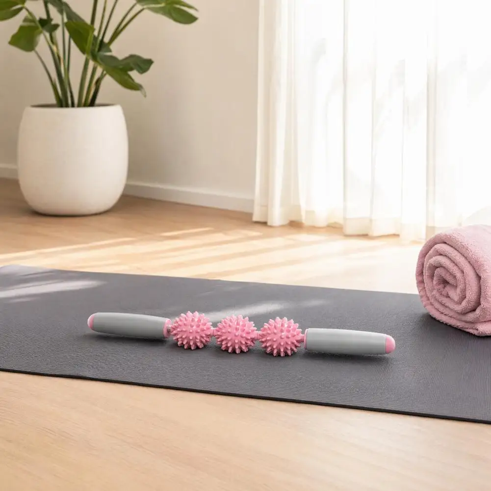 Spiky Ball Massage Roller, Intensive Fascia Cellulite Deep Tissue Massager, Versatile Neck Leg Back Sore Muscle Relief Stick view 5