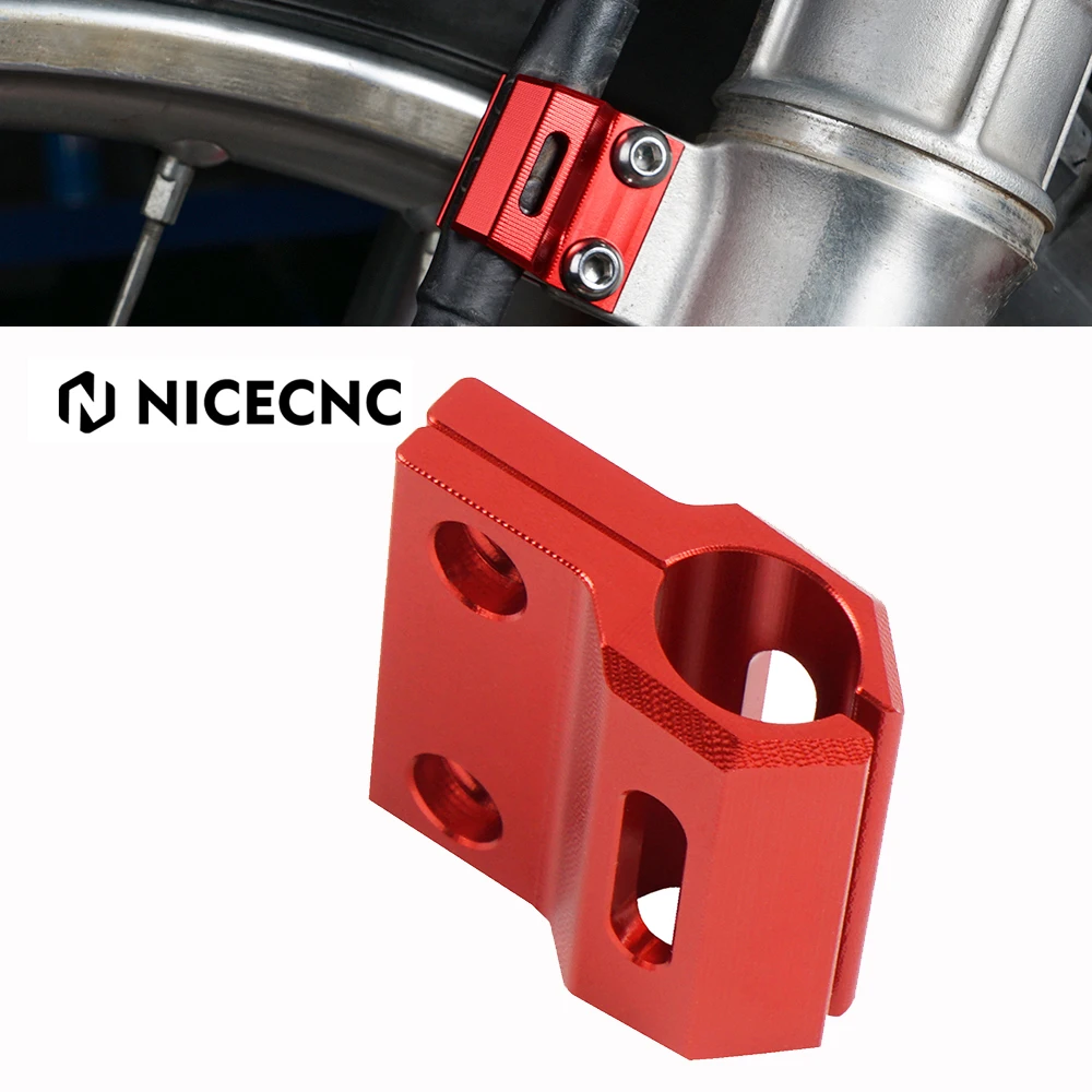 

NICECNC Front Brake Cable Clamp For Honda XR650L XR 650L 650 L 1993-2024 XR250R XR 250R 250 R 1987-1996 Hose Line Guide Holder