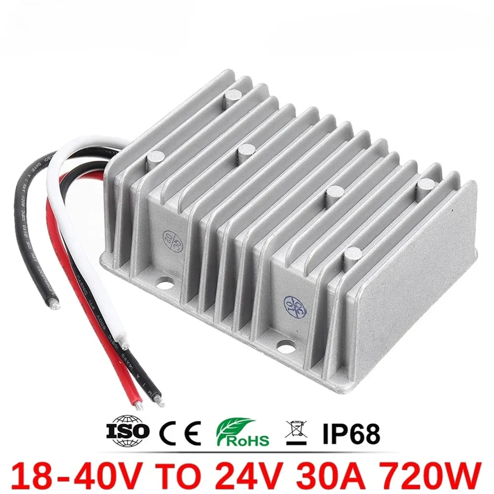 Voltage Stabilizer 18-40V 36V 24V To 24V 10A 20A 25A 30A 40A Regulator DC Boost Buck Power Converter for Cars Power Supply