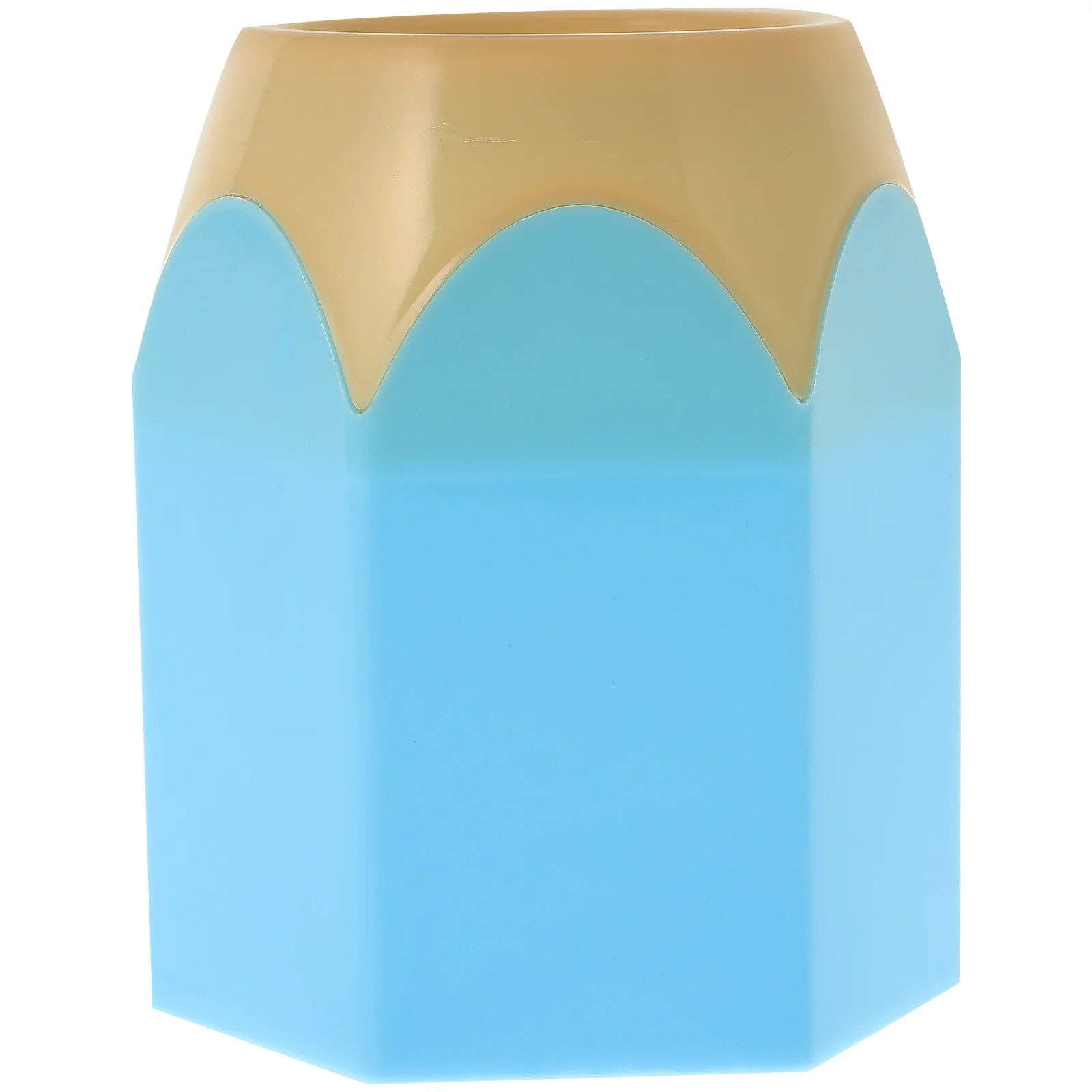 

Creative Pencil Holder for Office School Supplies Pen Container Desk Organizer Storage Tidy Pot Blue Pencil Container
