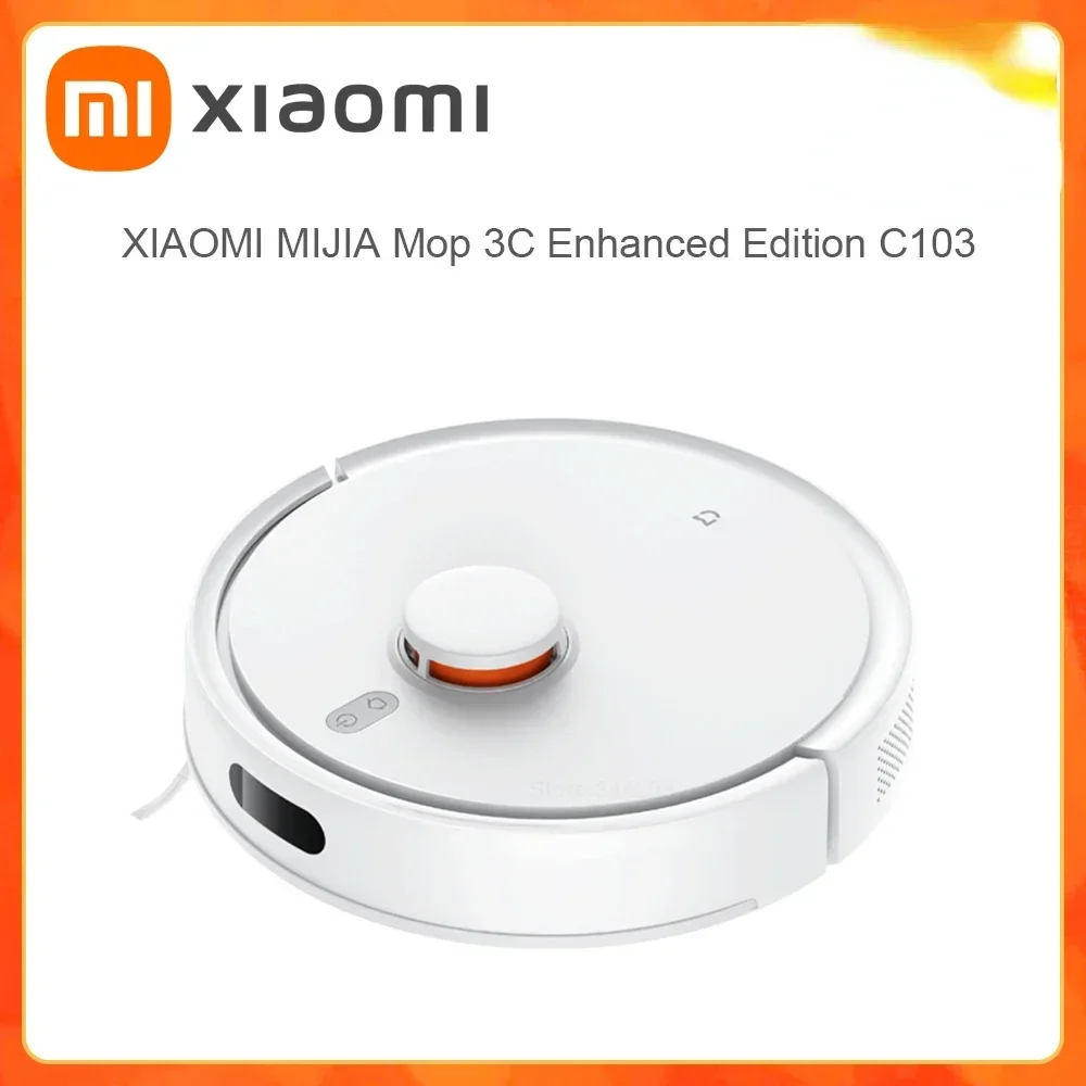 Xiaomi Mijia Robot المكانس الكهربائية Mop 3C Plus طبعة محسنة Pro C103 5000PA شفط كنس غسل ممسحة APP الذكية المخططة