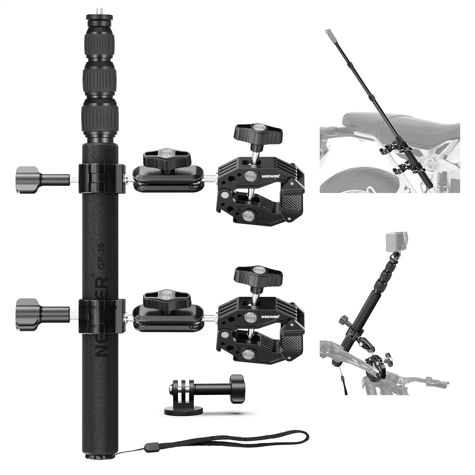 neewer-gp-30-kit-di-montaggio-per-telecamera-per-moto-con-adattatore-per-action-camera-e-braccio-magico-con-doppia-testa-a-sfera