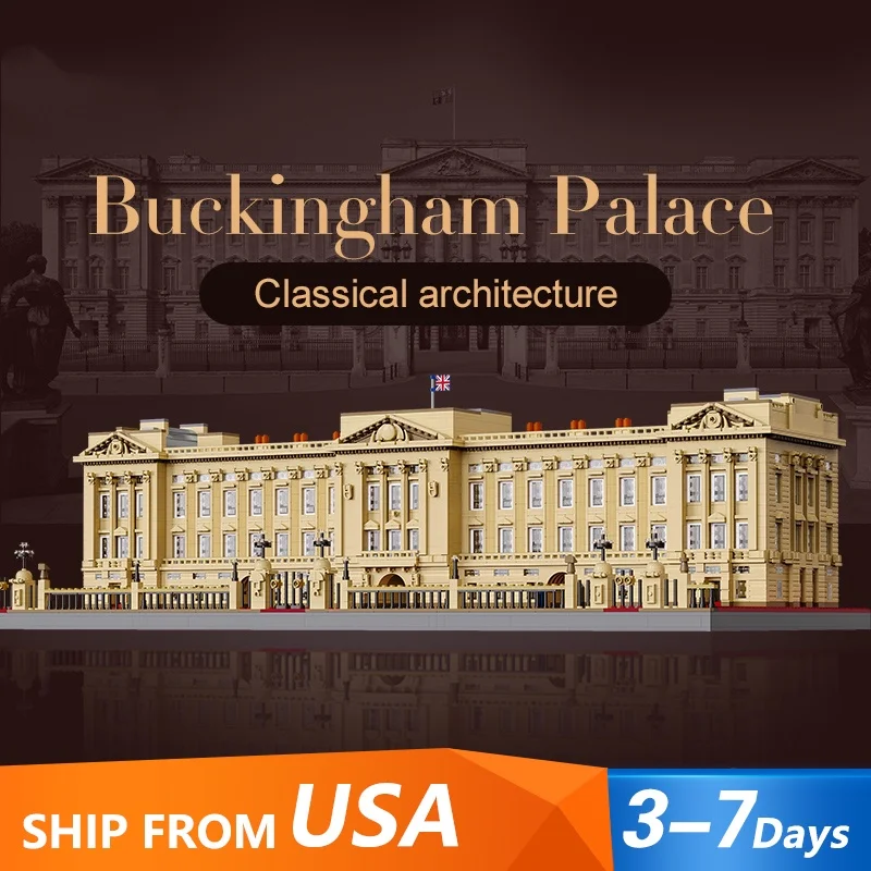

Buckingham Palace House Buildings Sets,5604 PCS British London City Street Model Modular Buildings Blocks Gift for Adults Kids