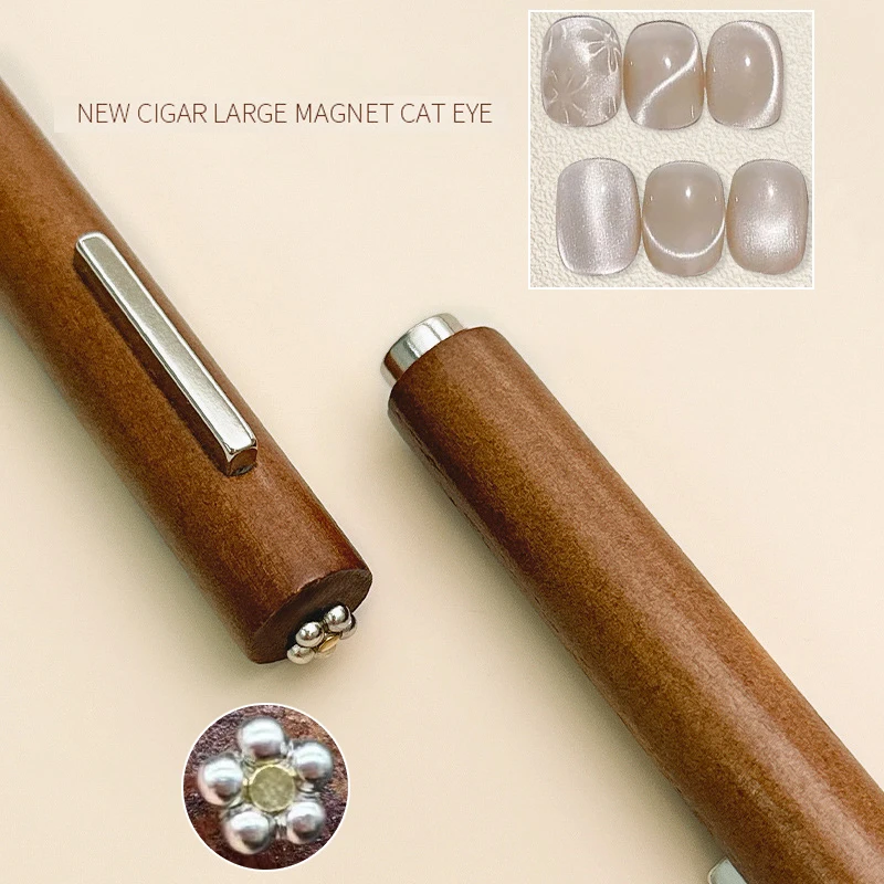 

3 IN 1 Large Cylinder Strong Magnetic Stick Cat Eye Magnet Pen Magnetic Rod Fall Prevention Nails Art Accessories Manicure Tools