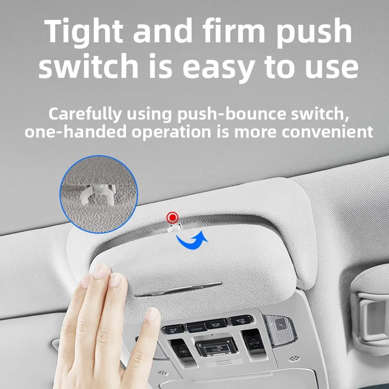 

Подходит для Toyota Highlander Crown 22-24, наземный автомобильный чехол для очков, зажим для хранения солнцезащитных очков, стойка для модификации салона автомобиля, аксессуары