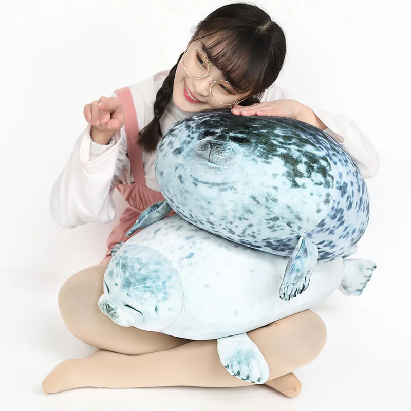 أوساكا محاكاة ختم ألعاب من نسيج مخملي Kawaii لطيف لينة رقيق محشوة دمية على شكل حيوان وسادة حوض السمك هدية للأطفال الأطفال #2