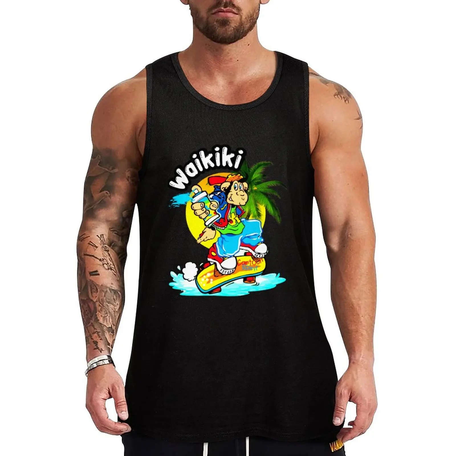 

Waikiki, friends Tank Top Relaxed Fit Tank Top Casual Sleeveless Everyday Shirt