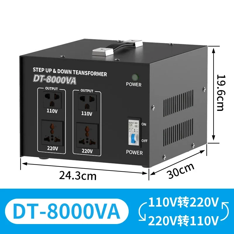 

220V to 110V lifting transformer 110V to 220V high power CE