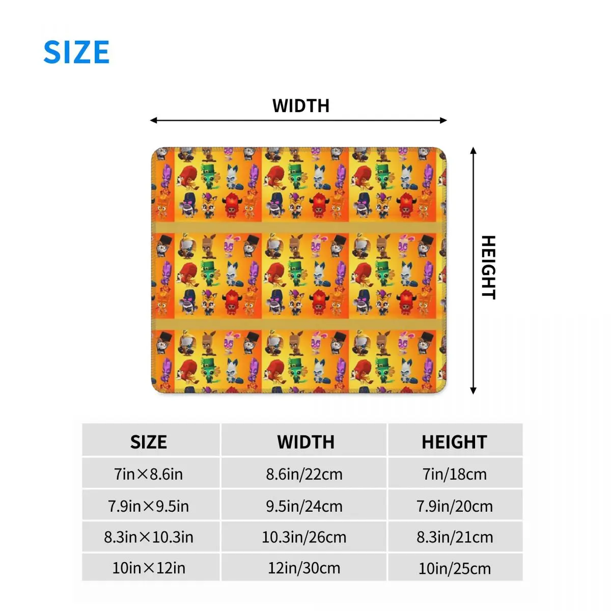 Zooba Battle Arena Mouse Pad Teclado de computador Tapete de mouse Gamer Laptop Tapete de mesa Acessórios de escritório Tapetes de mesa