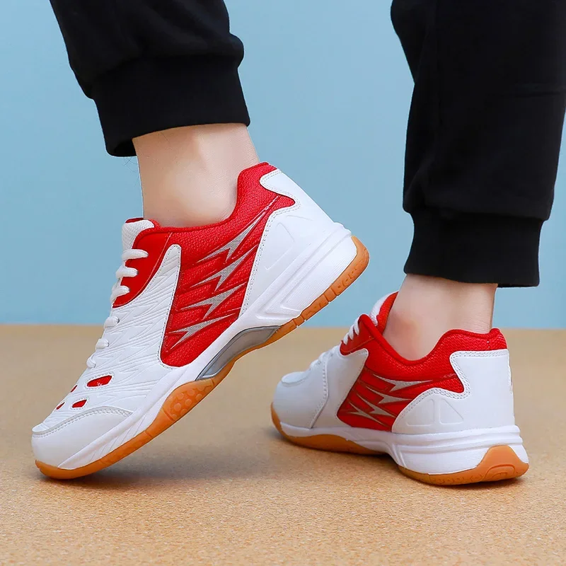 Volleyball Men's Badminton Shoes Women's Table Tennis Non-Slip Training Sports Footwear Tendon Couple Outdoor Indoor Sneakers