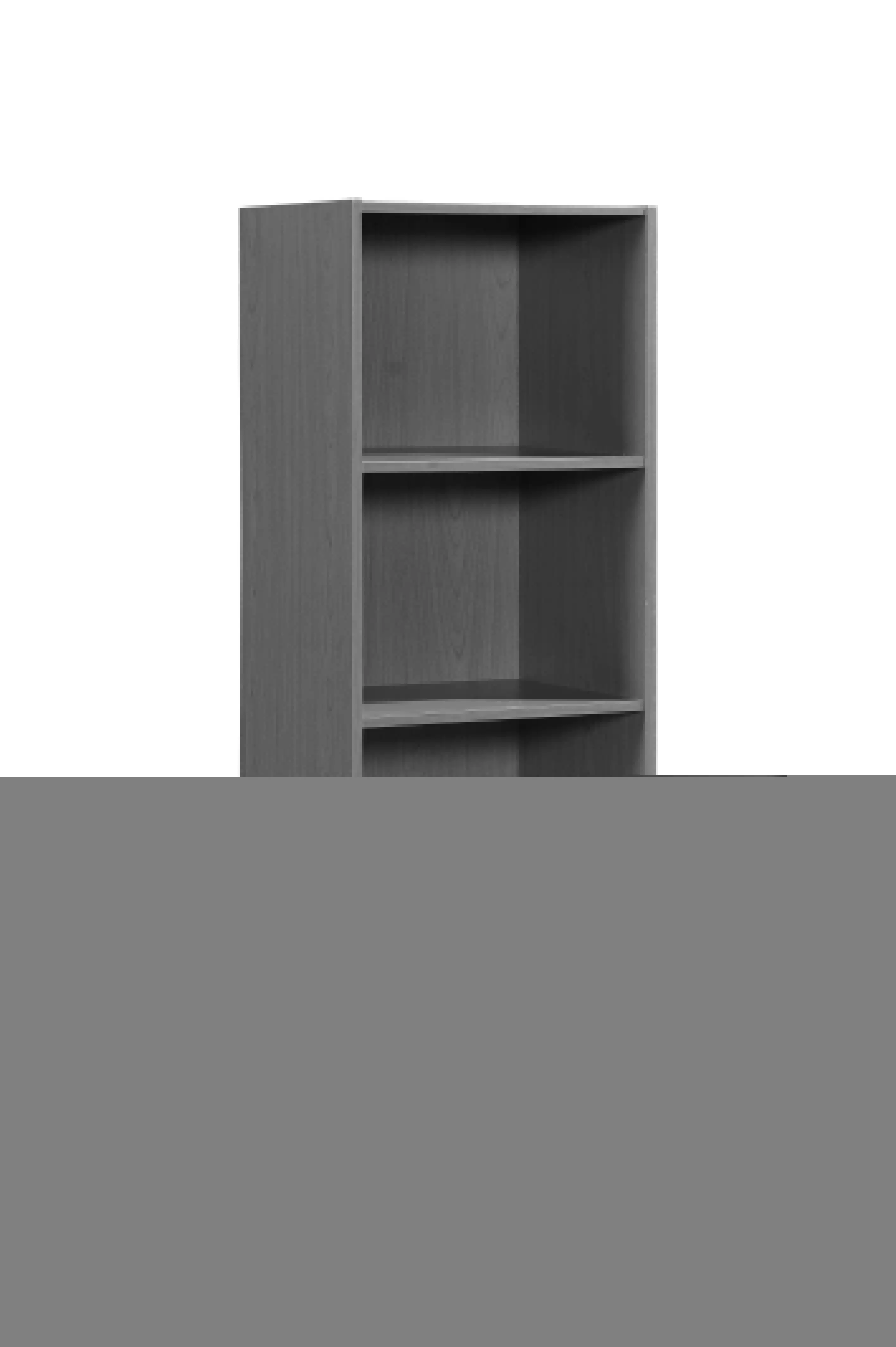 

4-Shelf Wood Bookcase, Brown