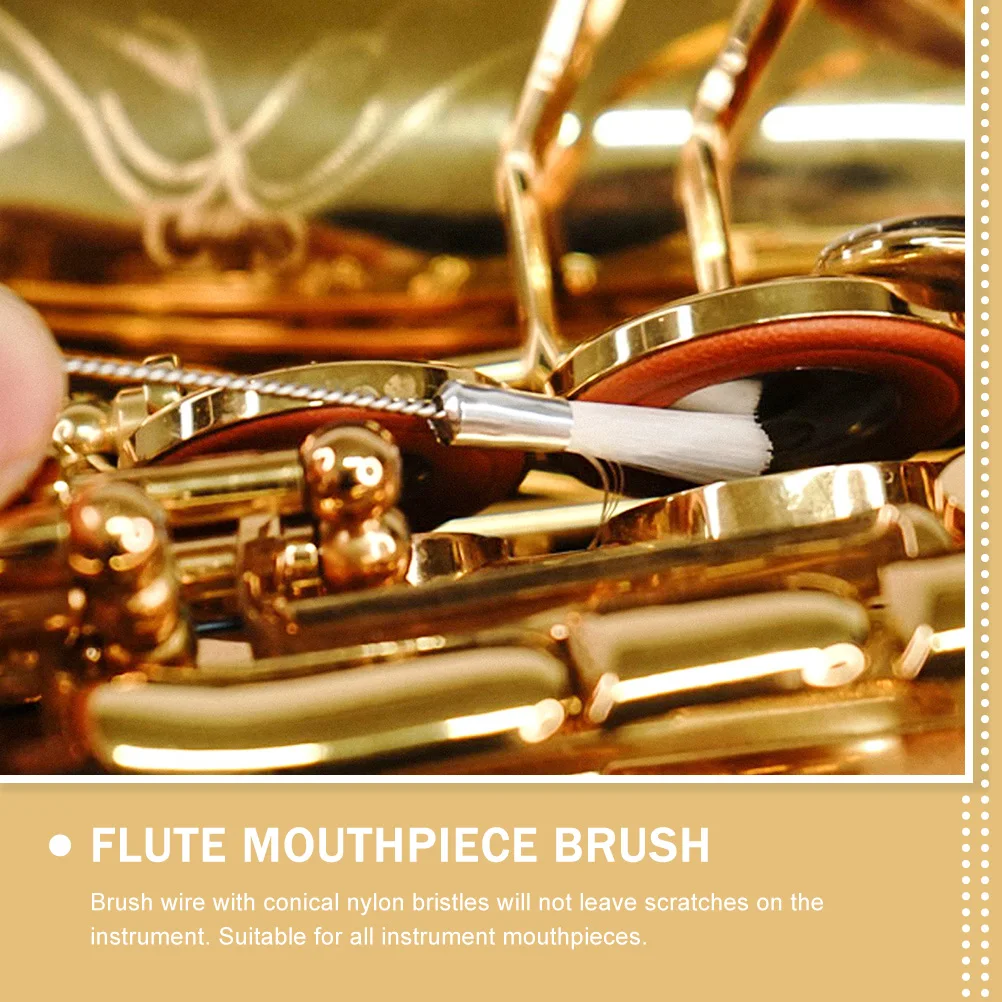 

3 Pcs Saxophone Mouthpiece Cleaning Brush Flute Rod Musical Instrument Pipeline
