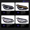 2 PCS AKD 자동차 모델 골프 8 MK8 2021-2024 헤드 램프 LED 또는 크세논 헤드 라이트 LED 듀얼 프로젝터 FACELIFT 3