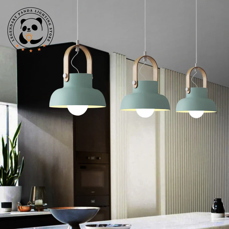 

Nordic Modern Pendant Light Personalized Simplicity Macaron Fixtures Restaurant Bedroom Kitchen Parlor Study Lofa Home Luminaire