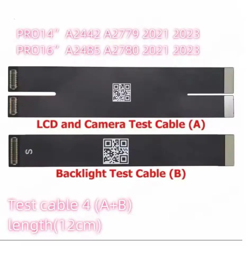 

New A1706 A1708 A1707 A1990 A2338 A2442 A2779 A2485 A2681 A2941 LCD Screen Display Extension Test Flex Cable for MacBook Pro Air