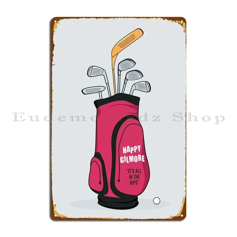 Happy Gilmore Metal Plaque Customized Wall Decor Party Plates Funny Custom Tin Sign Poster
