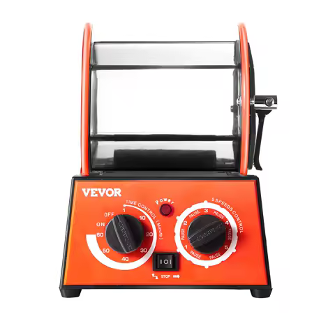 SucceBuy 3kg 5kg Rotary Tumbler Surface Polisher Jewelry Drum Polishing Machine Gem DIY Mini-Tumbler Finishing Tools