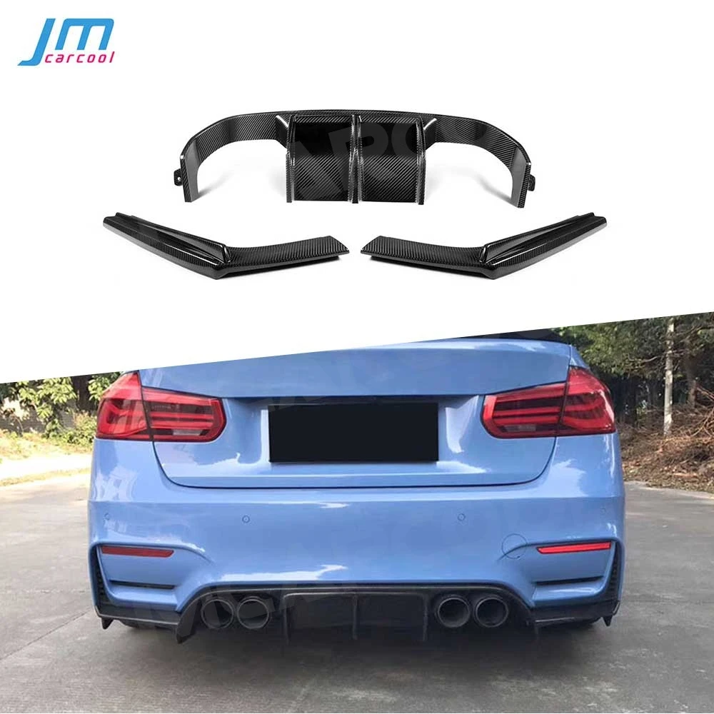 

Car Rear Diffuser Bumper Lip Chin Spoiler Rear Splitters For F80 F82 for BMW M3 F83 M4 2014-2018 Dry Carbon Fiber Accesseries