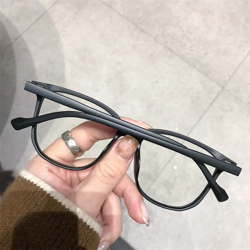 Finished Ladies Myopia Glasses Retro Anti Blue Light Blocking Near Sight Eyeglasses Optical Prescription Short-sight Eyewear