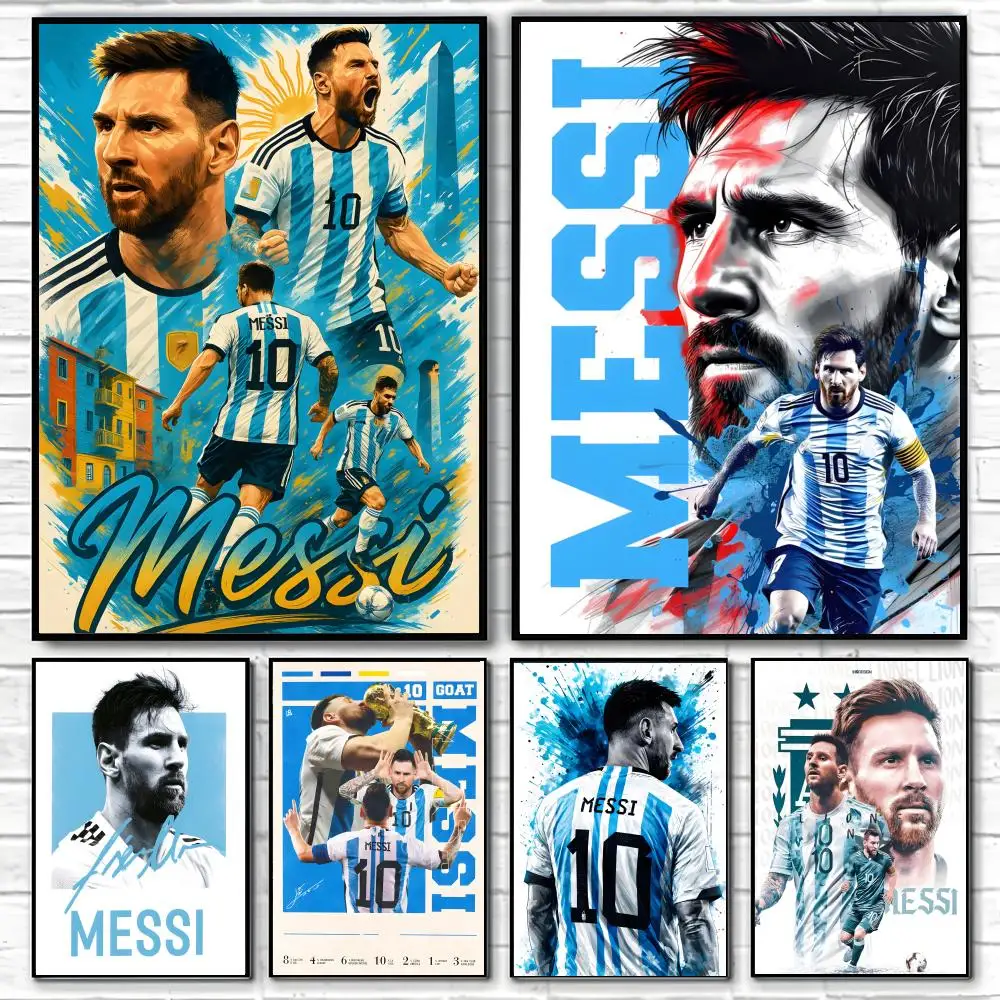 Athlete Lionel Messi Poster Classic poster and wall art prints are suitable for living rooms, bedrooms,and home