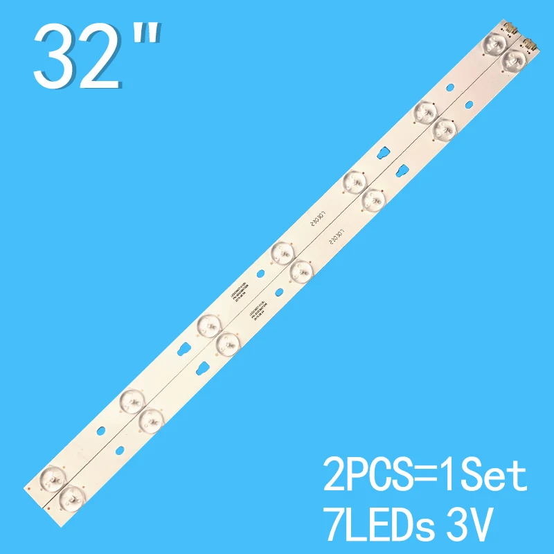 

2PCS 3V 7-light 457mm LED Backlight Strips For Haier LE24B8000T LED236D7-01 (B) 30323607206 TF-LED24S38T2 PLE-2405HD 30323607206