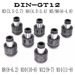 GT12 19mm DIN standard M2-M14 Set Tapping Collets Chucks Pneumatic Tapping Machine Chucks With Overload Protection