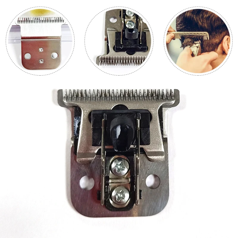 

New Carbon Steel Blade Electric Push Shears Head Replacement For Andis D8 SlimLine Pro Li Hair Clipper Barber Trimmer