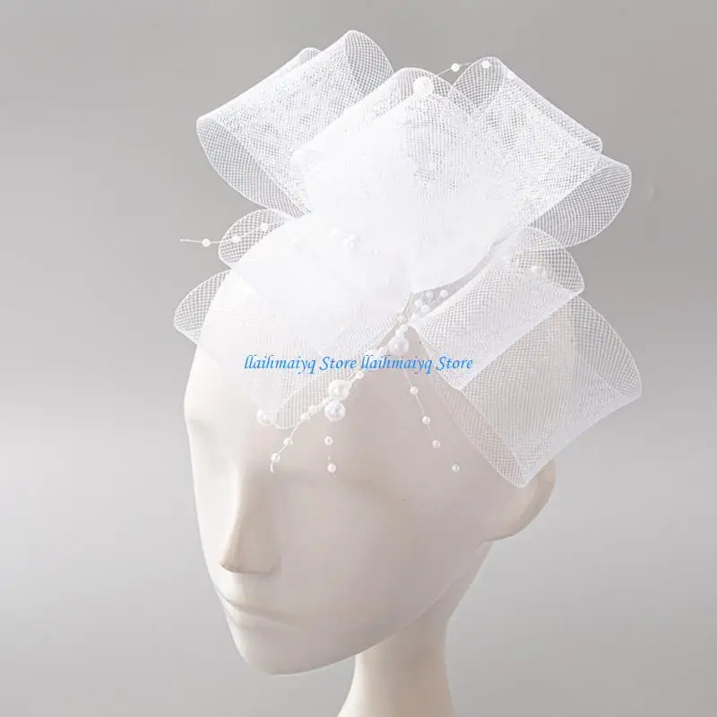 

573B Flower Fascinator Women Fascinator Cocktail Tea Party Headband Bridal Fascinator