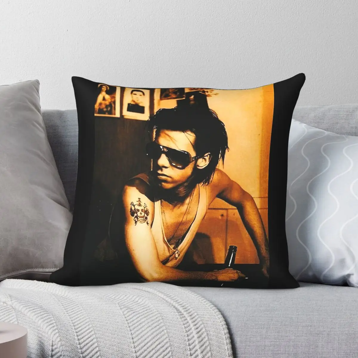 Nick Cave And The Bad Seeds Square Pillowcase Polyester Linen Velvet Pattern Decorative Pillow Case Home Cushion Cover Wholesale