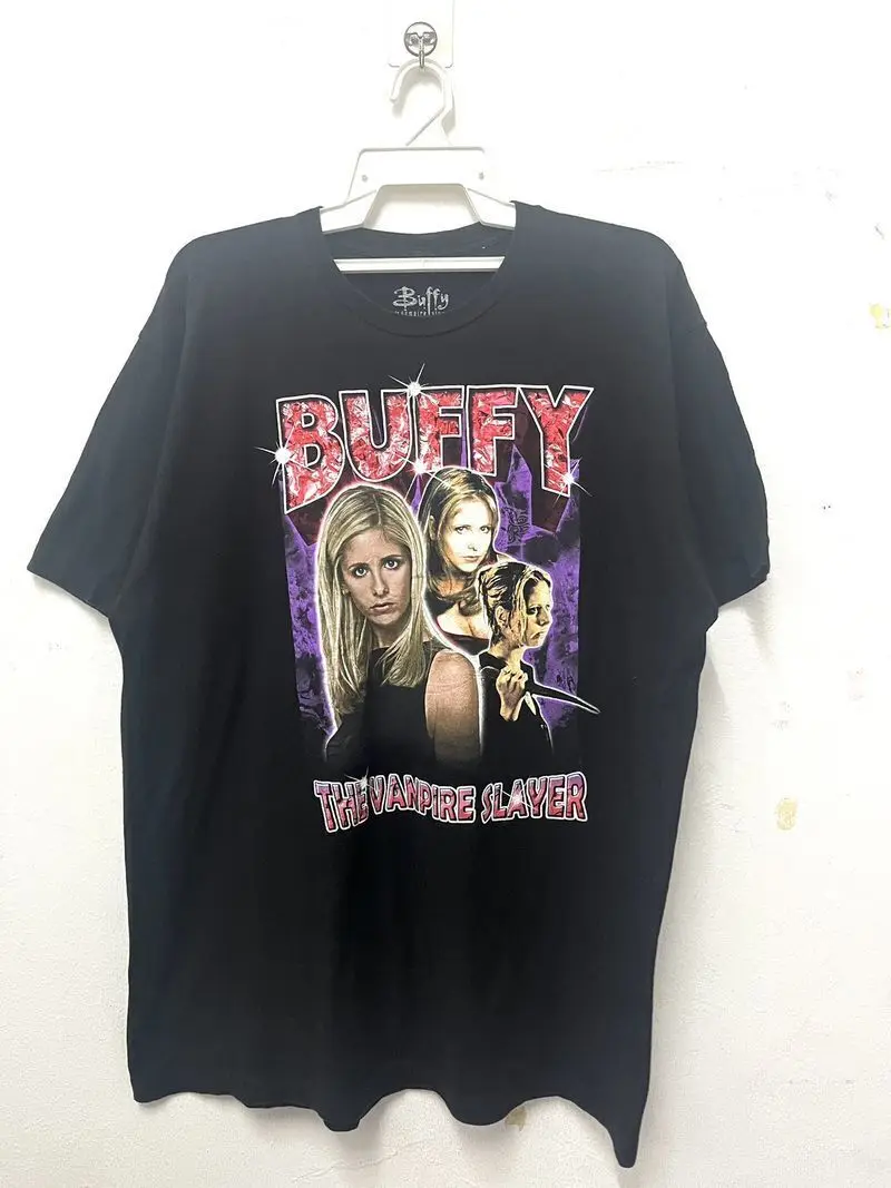 Buffy The Vampire Slayer Movie Horror Black Unisex Heavy Cotton T shirt