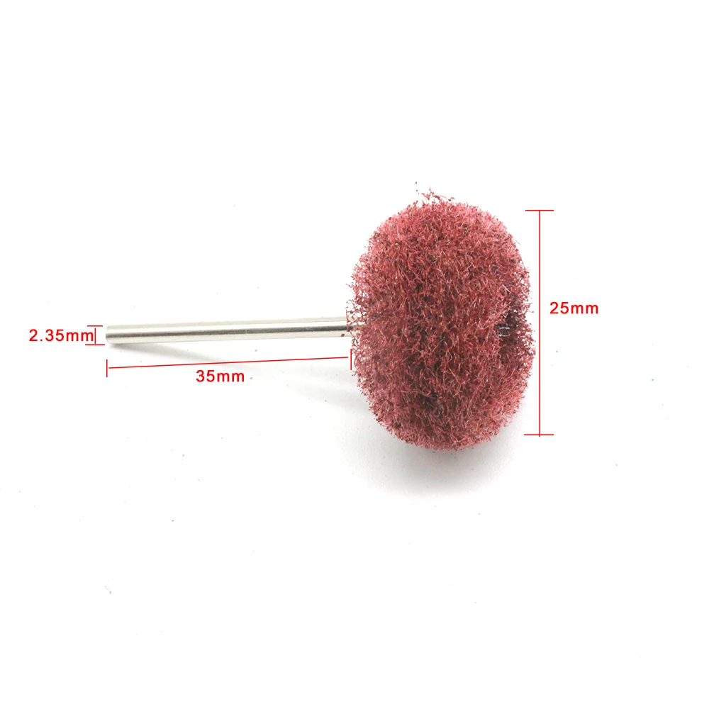 20PCS Schmuck Polieren Pinsel Baumwolle Wollfilz Schleifen Schleif Kopf Schleif Polieren Rad 2,35 MM Schaft Bohrer Dreh Werkzeug – Detail 9