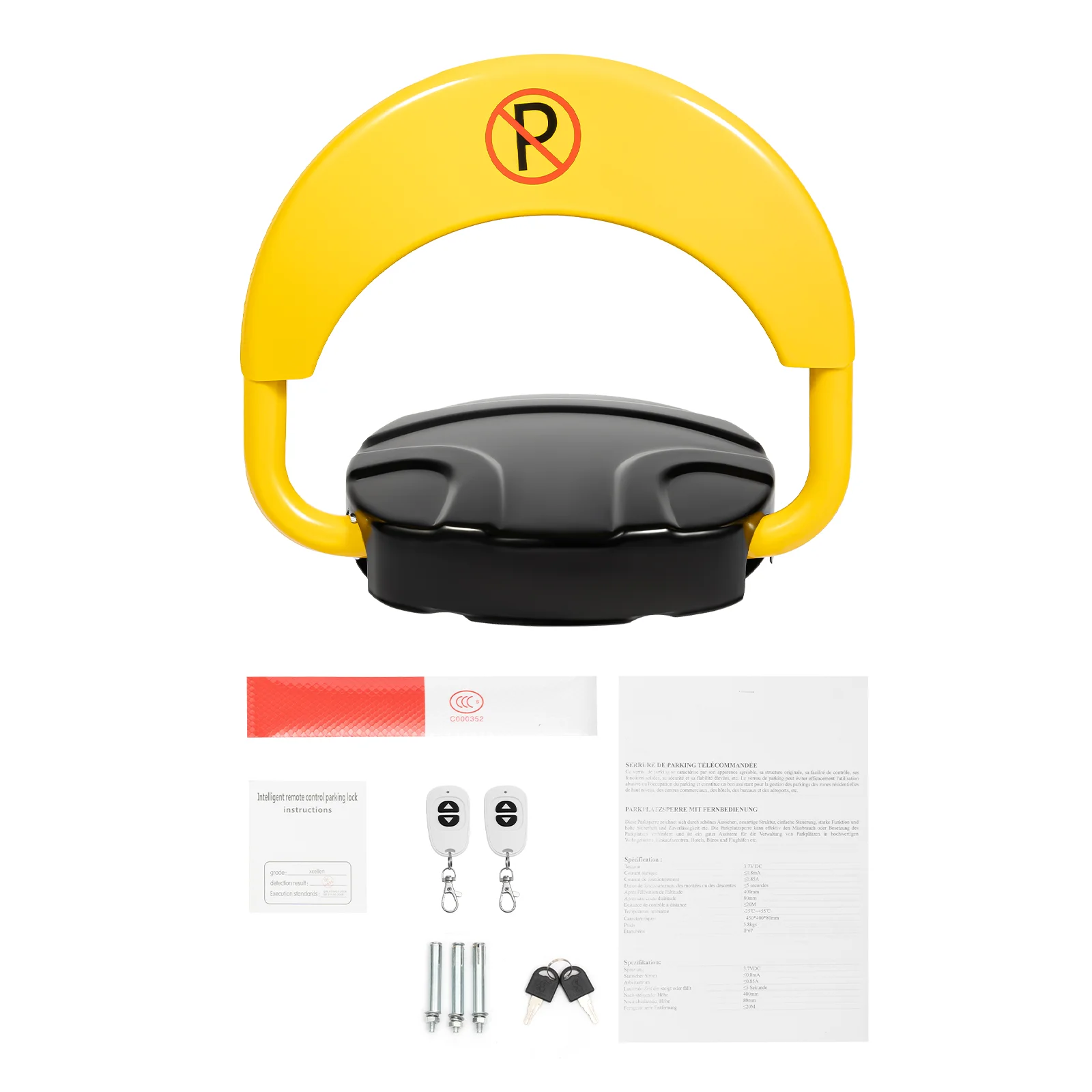 IP67 Anti-Collision Parkeerslot W/Afstandsbediening Opvouwbare Barrière Auto Sensor Reflecterende Streep IP67