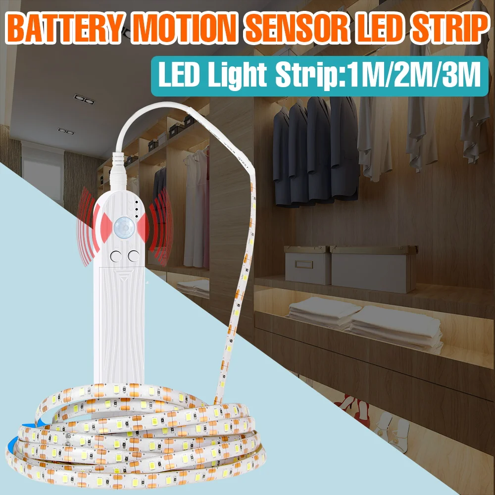 

LED Lights Strip PIR Motion Sensor Tape Lamp 5V Linear Light Display Cabinet TV Backlight Bedside Atmosphere Decor Lighting