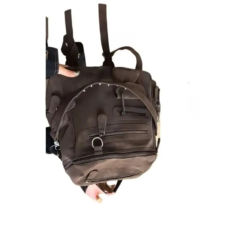 Large Capacity Travel Backpack Student Class Commuter Portable Shoulder Bag Korean Version Fashion Trend Multi-Pocket Backpack