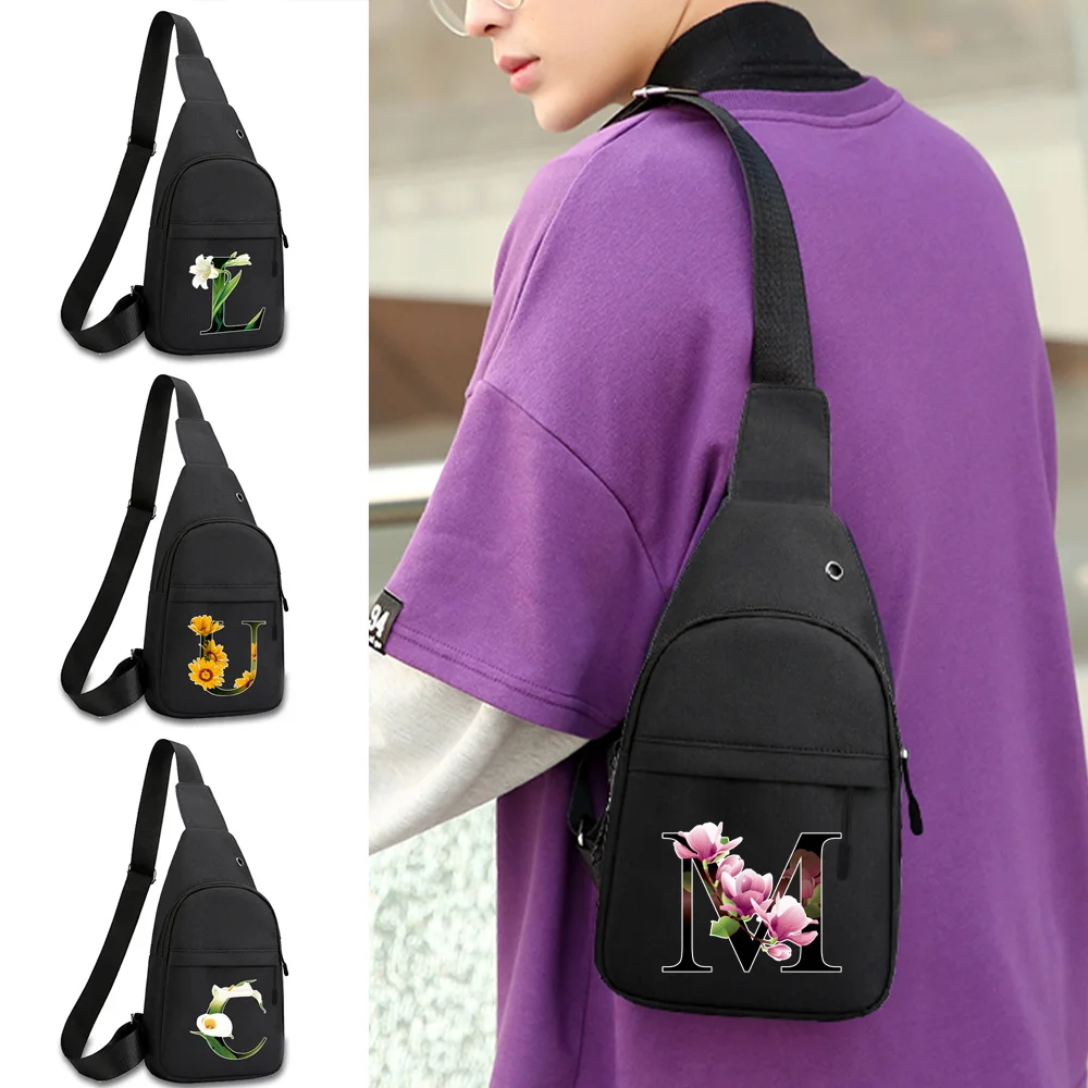 Casual Single-shoulder Chest Bag, Multi-layer Inner Pockets, Storage Bag for Outdoor Phone Accessories