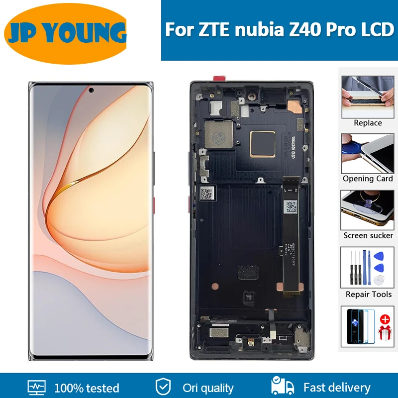 

6.67''Original AMOLED For ZTE nubia Z40 Pro Touch Screen Digitizer Assembly For Zte nubia z40Pro NX701J LCD Display replacement