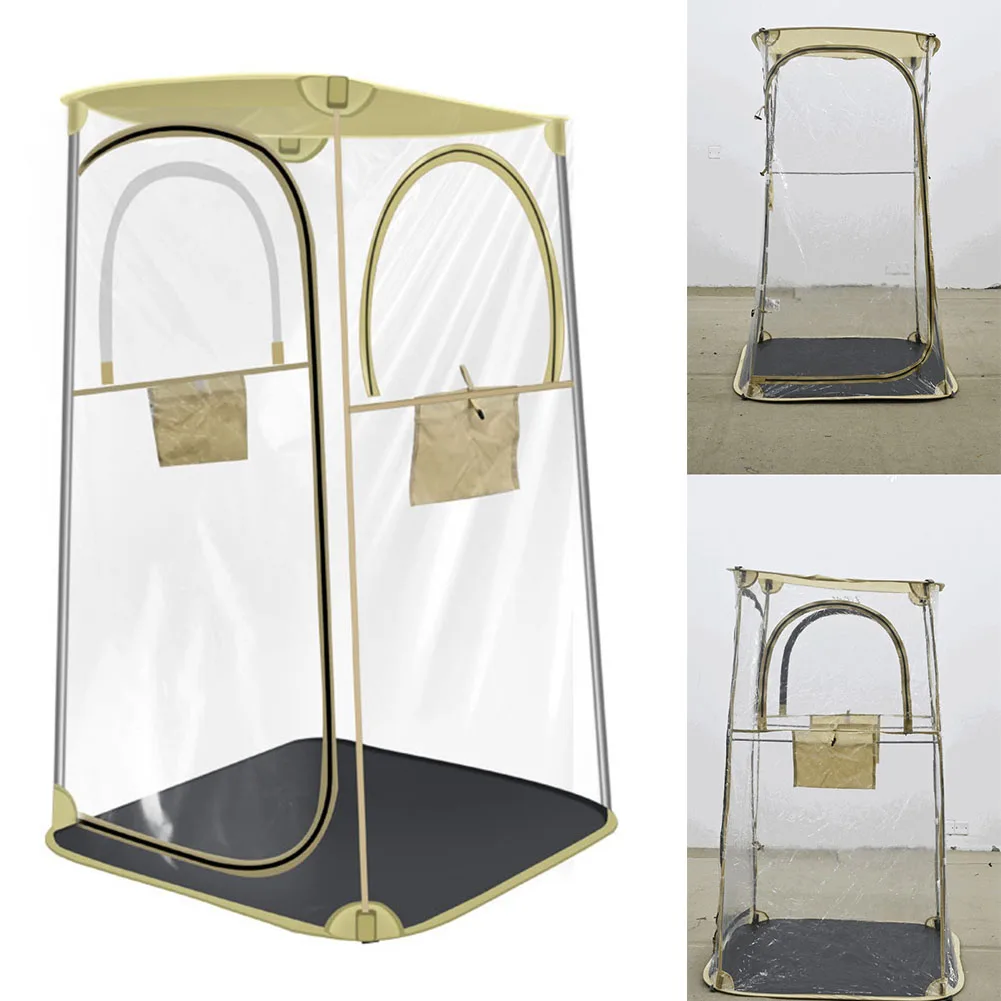 

Four Sided Transparent PVC Outdoor Tent Shelter for Fishing Camping Sports Viewing Waterproof Windproof Easy Carry