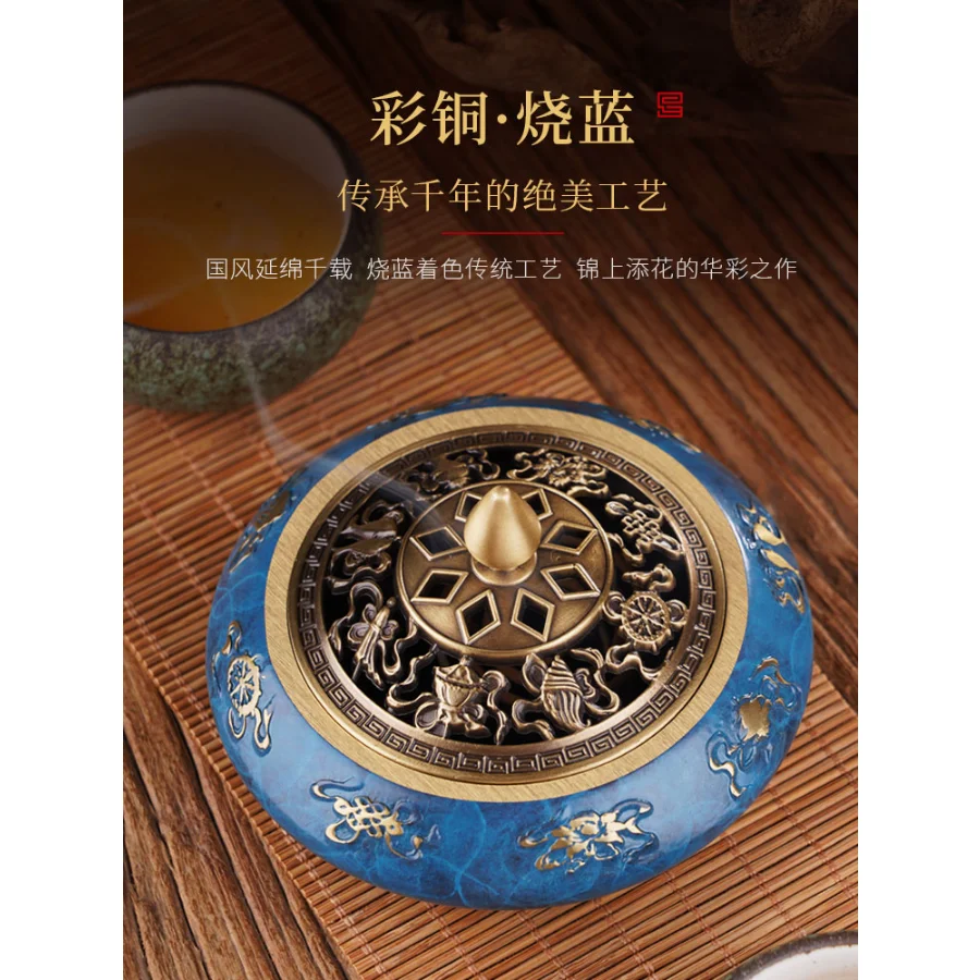 Decoration Incense Burner Ornament Vintage Buddhist Oriental Incense Burner Retro Gift Tibetan Minimalistic Porta Inciensos Zen