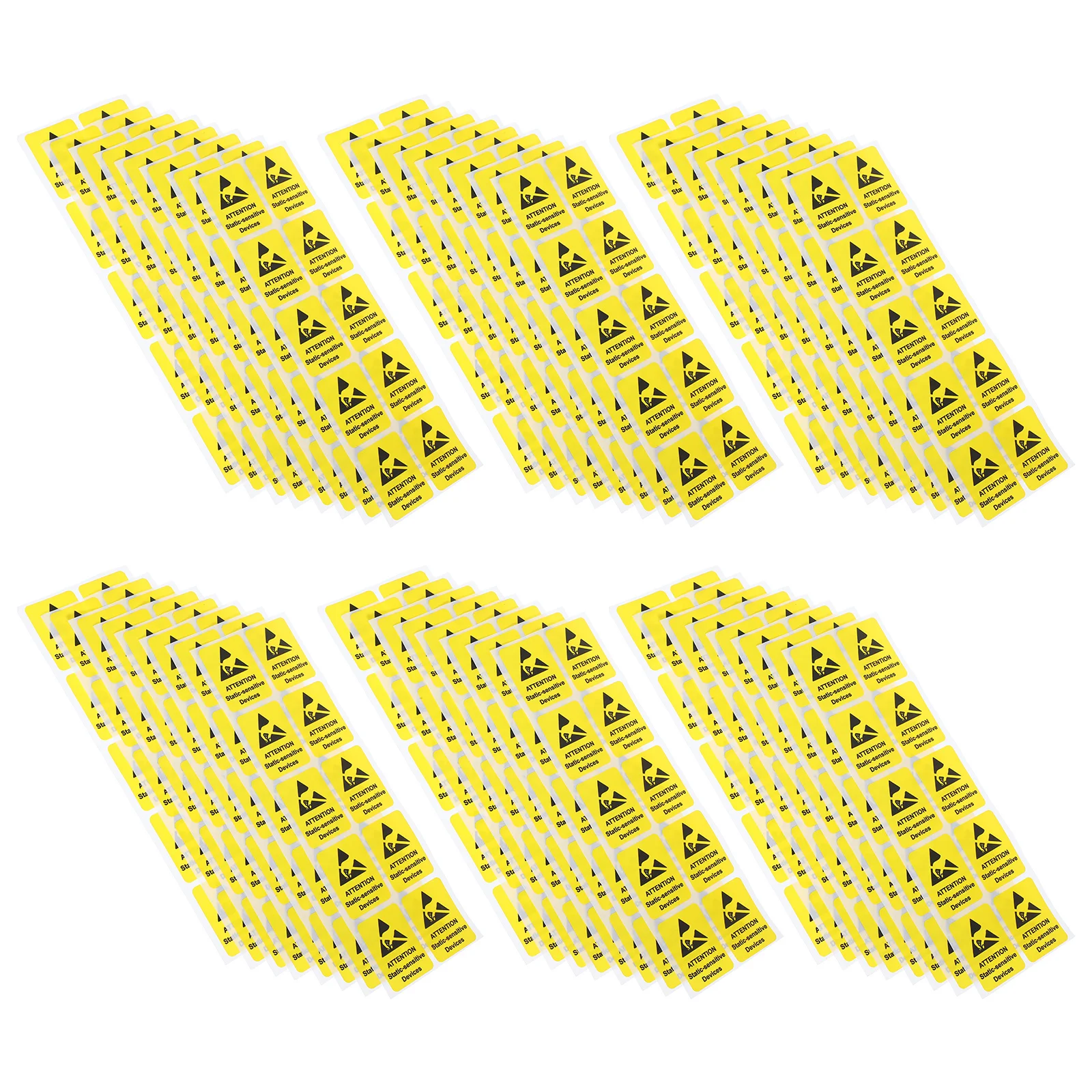 

80Pcs Electrostatic Warning Stickers Static Devices Labels Clear Patterns Strong Adhesive Safety Decals Warning Stickers