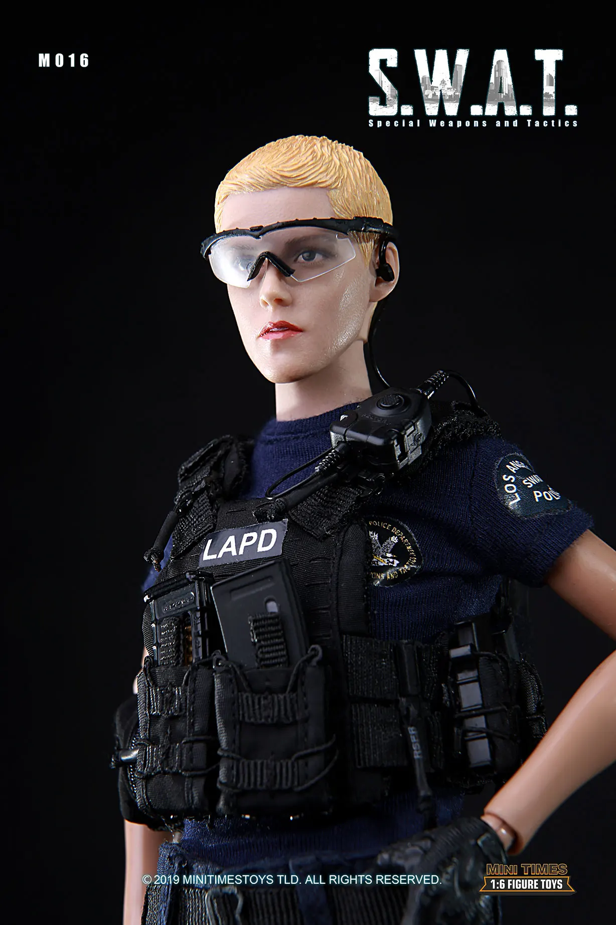 ViiKONDO M016 Minitimes 1/6 Action Figure SWAT LAPD Female 12'' Toy Soldier Army Men Doll Girl Woman Model Full Set Collection