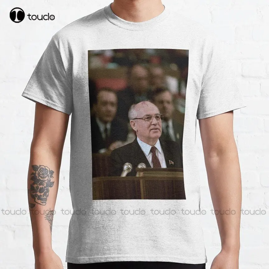 Mikhail Gorbachev Classic T-Shirt Boys T Shirts Fashion Creative Leisure Funny T Shirts Custom Christmas Gift Pure Cotton Xs-5Xl