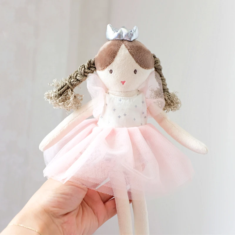 31cm Cartoon Ballet Girl Doll with Long-legged Soft Dress Girls Stuffed Doll Children Appease Sleeping Toys Newborn Birthday Gif